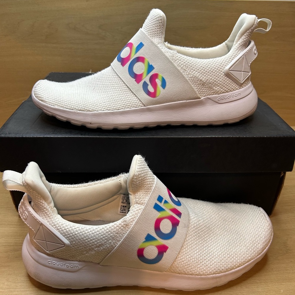 Adidas Lite Racer Adapt Stretch Sneaker with Logo Band Kids Size 5 Women’s 6.5